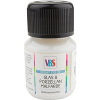 VBS Glas- & Porzellanmalfarbe, 30 ml - Weiß von Weiß
