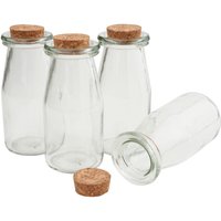 VBS Glasflasche mit Korken von Durchsichtig