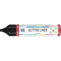 VBS Glitter Liner - Rot-Glitter von Rot