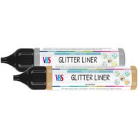 VBS Glitter Liner-Set "Gold & Silber" von Multi