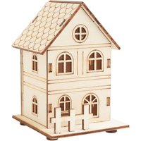 VBS Holzbausatz "Haus mit Zaun" von Beige