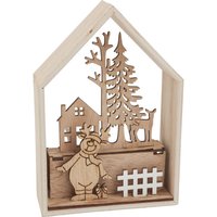 VBS Holzbausatz "Winterhaus", 9-tlg. von VBS
