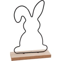 VBS Metall-Hase auf Holz-Sockel von VBS
