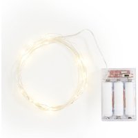 VBS Micro-LED-Lichterkette "30 LEDs", mit Timer von Durchsichtig