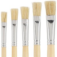 VBS Flachpinsel "NATURE", 5er-Set VBS Flachpinsel "NATURE", 5er-Set von Beige