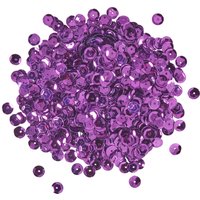Pailletten gewölbt, Metallic - Purple-Metallic von Violett