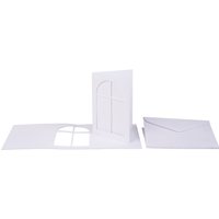 VBS Passepartoutkarten "Fenster" von Weiß