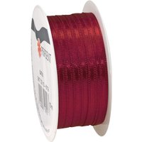 Satinband, 3 mm - Bordeaux von Rot