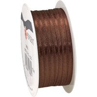 Satinband, 3 mm - Espresso von Braun