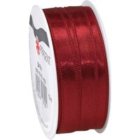 Satinband, 10 mm - Bordeaux von Rot