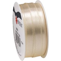 Satinband, 10 mm - Creme von Weiß