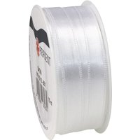 Satinband, 10 mm - Weiß von Weiß