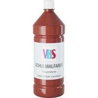 VBS Schulmalfarbe, 1000 ml - Dunkelbraun von VBS