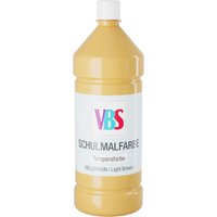 VBS Schulmalfarbe, 1000 ml - Hellbraun von VBS