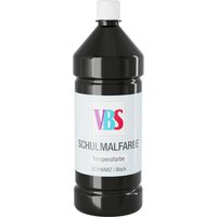 VBS Schulmalfarbe, 1000 ml - Schwarz von VBS