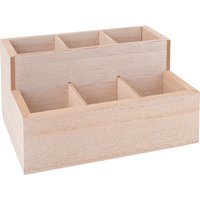 VBS Utensilienbox mit 6 Fächern von Beige