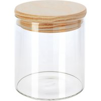 VBS Vorratsglas mit Holzdeckel, 300 ml von Durchsichtig