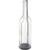VBS Windlicht "Flasche", Höhe 29 cm von Durchsichtig