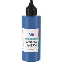 VBS Window Fantasy, 85 ml - Glitter-Blau von Blau