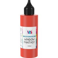 VBS Window Fantasy, 85 ml - Glitter-Rot von Rot