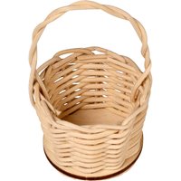 VBS XXL Bastelset Peddigrohr "Mini-Korb mit Griff", 10 Stück von VBS