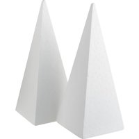 XXL-Styroporpyramide von Weiß