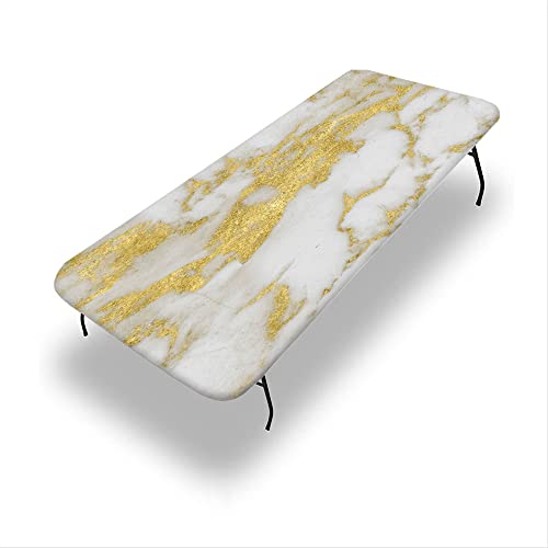 VBTGVE Marmor-Tischdecke für den Außenbereich, Marmor-Textur, wasserdicht und abwischbar, passgenaue Klapptischabdeckung, passend für rechteckige Tische, 76,2 x 213,4 cm VBTGVE Marmor-Tischdecke für den Außenbereich, Marmor-Textur, wasserdicht und abwischbar, passgenaue Klapptischabdeckung, passend für rechteckige Tische, 76,2 x 213,4 cm von VBTGVE