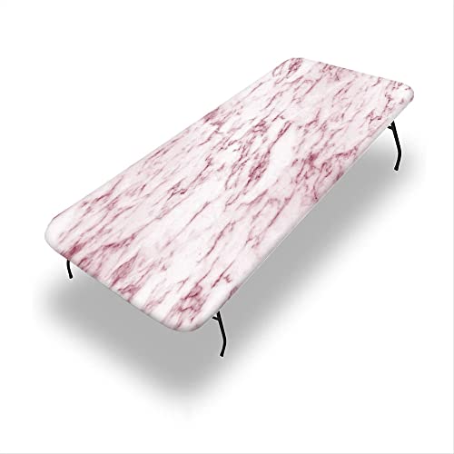 VBTGVE Rechteckige, elastische Tischdecke aus Marmor, Marmor-Textur, wasserdicht und abwischbar, passgenaue Klapptischabdeckung, passend für rechteckige Tische mit den Maßen 76,2 x 182,9 cm VBTGVE Rechteckige, elastische Tischdecke aus Marmor, Marmor-Textur, wasserdicht und abwischbar, passgenaue Klapptischabdeckung, passend für rechteckige Tische mit den Maßen 76,2 x 182,9 cm von VBTGVE