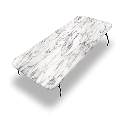 VBTGVE Rechteckige Marmor-Tischdecke, Marmor-Textur, waschbare Picknick-Tischdecke, flexible Tischdecke, passend für rechteckige Tische, 76,2 x 228,6 cm VBTGVE Rechteckige Marmor-Tischdecke, Marmor-Textur, waschbare Picknick-Tischdecke, flexible Tischdecke, passend für rechteckige Tische, 76,2 x 228,6 cm von VBTGVE