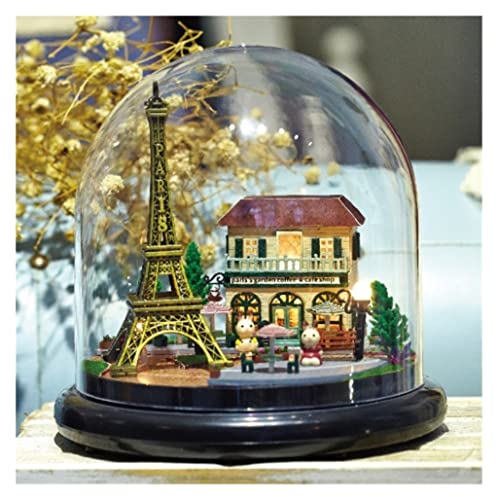 VCADEN Spieluhr LED-Spieluhr, Rotierendes DIY-Miniatur-Puppenhaus-Kit, Handgefertigt, Spieluhr Für Alter 10 + Geburtstagsgeschenk Spieluhren Geburtstagsgeschenk (Color : G, Size : 4.3x7.2in) von VCADEN