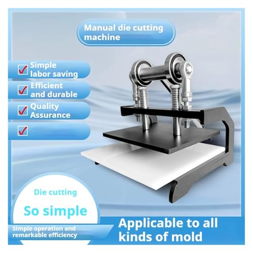 200 x 250 mm manuelle Stanzmaschine, spezielle Stanzpresse, Lederschneidemaschine for Selbermachen, Schneidemaschine for handgefertigte Materialien Für Heimwerker von VCHICS
