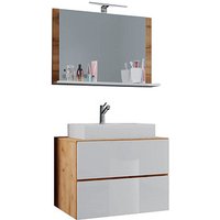 VCM my bath Badmöbel-Set Lendas M 915289 honig-eiche, weiß 61,0 x 52,0 x 134,0 cm VCM my bath Badmöbel-Set Lendas M 915289 honig-eiche, weiß 61,0 x 52,0 x 134,0 cm von VCM my bath