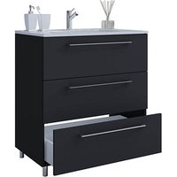 VCM my bath Badmöbel-Set Schubo 914851 schwarz 60,0 x 46,0 x 86,0 cm von VCM my bath