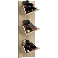 VCM my home Weinregal Vinosi sonoma-eiche 33,0 x 25,6 x 106,5 cm von VCM my home