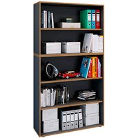 VCM my office Aktenregal Salia anthrazit, honig-eiche 100,0 x 32,0 x 182,7 cm, 1 St. von VCM my office