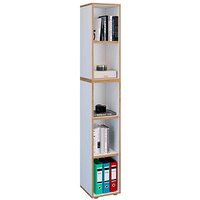 VCM my office Aktenregal Salia weiß, honig-eiche 30,0 x 32,0 x 182,7 cm VCM my office Aktenregal Salia weiß, honig-eiche 30,0 x 32,0 x 182,7 cm von VCM my office