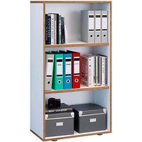 VCM my office Aktenregal Salia weiß, honig-eiche 60,0 x 32,0 x 109,7 cm VCM my office Aktenregal Salia weiß, honig-eiche 60,0 x 32,0 x 109,7 cm von VCM my office