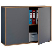 VCM my office Aktenschrank Salia, 920723 anthrazit, honig-eiche 1 Fachboden 100,0 x 32,0 x 74,0 cm VCM my office Aktenschrank Salia, 920723 anthrazit, honig-eiche 1 Fachboden 100,0 x 32,0 x 74,0 cm von VCM my office