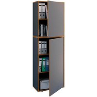 VCM my office Aktenschrank Salia, 920802 anthrazit, honig-eiche 4 Fachböden 60,0 x 32,0 x 182,7 cm VCM my office Aktenschrank Salia, 920802 anthrazit, honig-eiche 4 Fachböden 60,0 x 32,0 x 182,7 cm von VCM my office