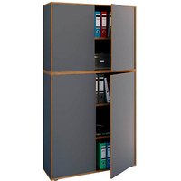 VCM my office Aktenschrank Salia, 920804 anthrazit, honig-eiche 4 Fachböden 100,0 x 32,0 x 182,7 cm VCM my office Aktenschrank Salia, 920804 anthrazit, honig-eiche 4 Fachböden 100,0 x 32,0 x 182,7 cm von VCM my office