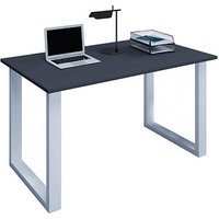VCM my office Lona Schreibtisch anthrazit rechteckig, U-Fuß-Gestell silber 110,0 x 50,0 cm VCM my office Lona Schreibtisch anthrazit rechteckig, U-Fuß-Gestell silber 110,0 x 50,0 cm von VCM my office