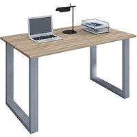 VCM my office Lona Schreibtisch sonoma-eiche rechteckig, U-Fuß-Gestell silber 140,0 x 80,0 cm VCM my office Lona Schreibtisch sonoma-eiche rechteckig, U-Fuß-Gestell silber 140,0 x 80,0 cm von VCM my office