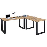 VCM my office Lona Schreibtisch honig-eiche rechteckig, U-Fuß-Gestell schwarz 220,0 x 80,0 cm VCM my office Lona Schreibtisch honig-eiche rechteckig, U-Fuß-Gestell schwarz 220,0 x 80,0 cm von VCM my office