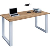 VCM my office Lona Schreibtisch honig-eiche rechteckig, U-Fuß-Gestell silber 160,0 x 80,0 cm VCM my office Lona Schreibtisch honig-eiche rechteckig, U-Fuß-Gestell silber 160,0 x 80,0 cm von VCM my office