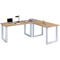 VCM my office Lona Schreibtisch honig-eiche rechteckig, U-Fuß-Gestell silber 220,0 x 80,0 cm VCM my office Lona Schreibtisch honig-eiche rechteckig, U-Fuß-Gestell silber 220,0 x 80,0 cm von VCM my office