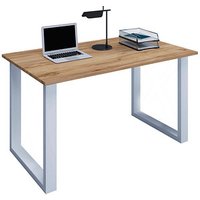 VCM my office Lona Schreibtisch honig-eiche rechteckig, U-Fuß-Gestell silber 80,0 x 50,0 cm VCM my office Lona Schreibtisch honig-eiche rechteckig, U-Fuß-Gestell silber 80,0 x 50,0 cm von VCM my office