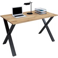 VCM my office Lona Schreibtisch honig-eiche rechteckig, X-Fuß-Gestell schwarz 140,0 x 50,0 cm VCM my office Lona Schreibtisch honig-eiche rechteckig, X-Fuß-Gestell schwarz 140,0 x 50,0 cm von VCM my office