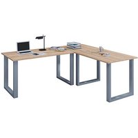 VCM my office Lona Schreibtisch sonoma-eiche rechteckig, U-Fuß-Gestell silber 220,0 x 80,0 cm VCM my office Lona Schreibtisch sonoma-eiche rechteckig, U-Fuß-Gestell silber 220,0 x 80,0 cm von VCM my office