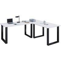 VCM my office Lona Schreibtisch weiß rechteckig, U-Fuß-Gestell schwarz 190,0 x 80,0 cm VCM my office Lona Schreibtisch weiß rechteckig, U-Fuß-Gestell schwarz 190,0 x 80,0 cm von VCM my office