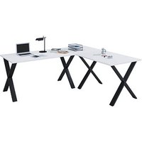 VCM my office Lona Schreibtisch weiß rechteckig, X-Fuß-Gestell schwarz 190,0 x 50,0 cm VCM my office Lona Schreibtisch weiß rechteckig, X-Fuß-Gestell schwarz 190,0 x 50,0 cm von VCM my office